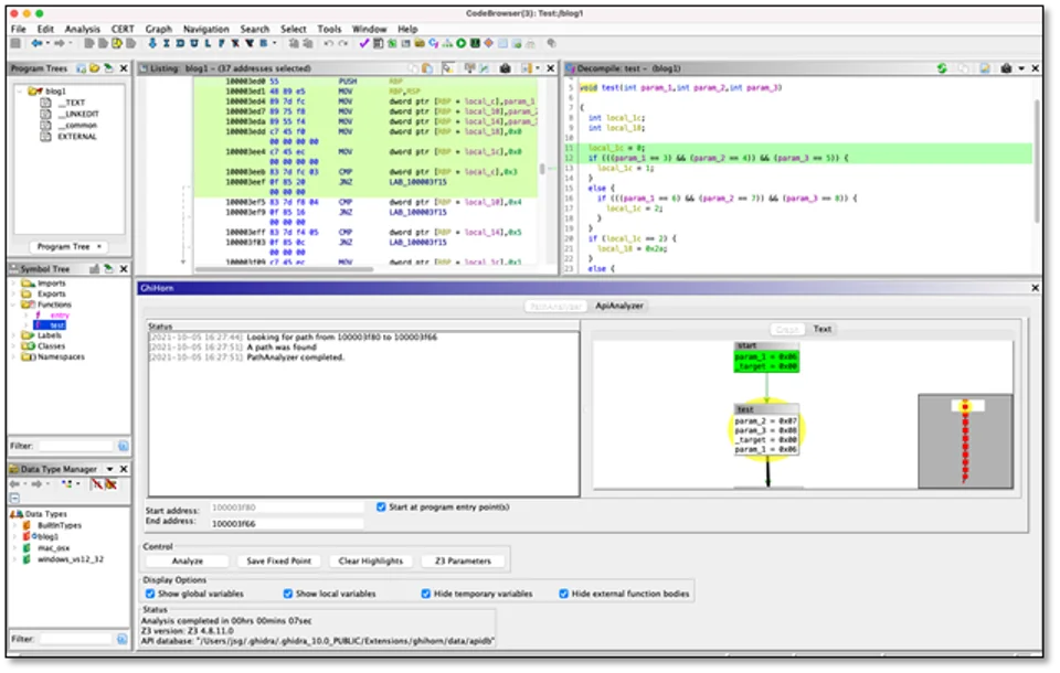 Screenshot of the PathAnalyzer user interface.