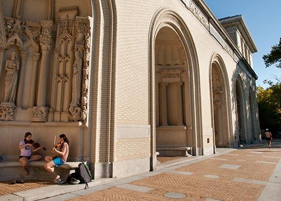 Photo of the College of Fine Arts on the CMU campus