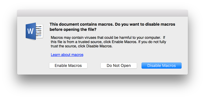 office for mac compatibile with macros